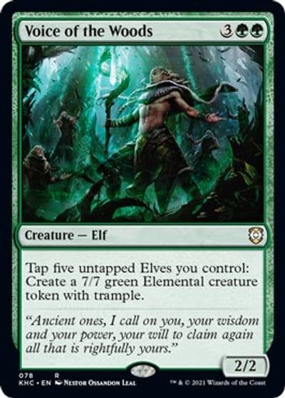 Voice of the Woods Commander: Kaldheim Magic card