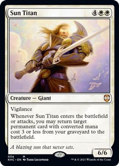 Sun Titan Commander: Kaldheim Magic card