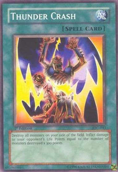 Thunder Crash Invasion of Chaos Yu-Gi-Oh! card