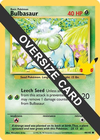 Bulbasaur First Partner Pack Pokemon card