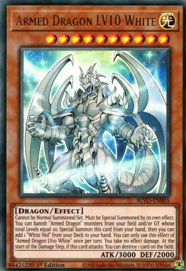 Armed Dragon LV10 White Blazing Vortex Yu-Gi-Oh! card