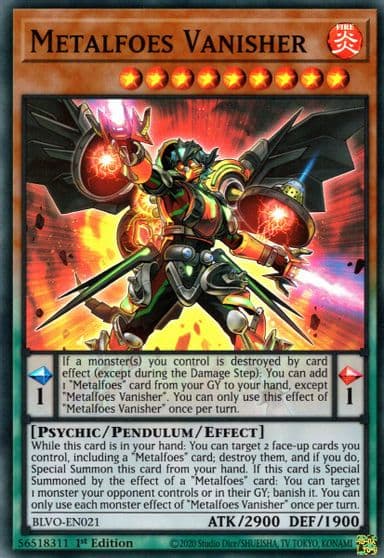 Metalfoes Vanisher Blazing Vortex Yu-Gi-Oh! card