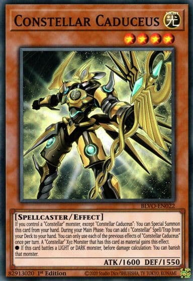 Constellar Caduceus Blazing Vortex Yu-Gi-Oh! card