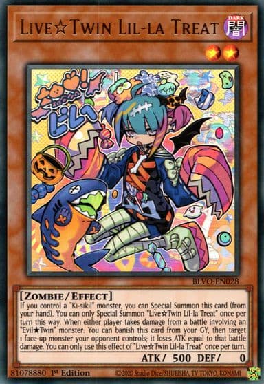 Live Twin Lil la Treat Blazing Vortex Yu-Gi-Oh! card