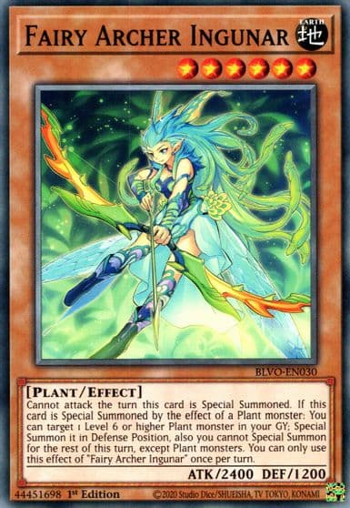 Fairy Archer Ingunar Blazing Vortex Yu-Gi-Oh! card