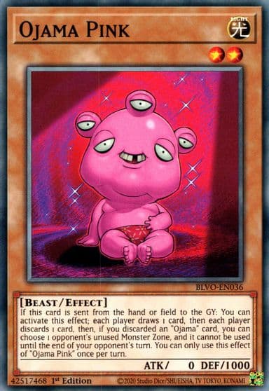Ojama Pink Blazing Vortex Yu-Gi-Oh! card