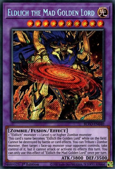 Eldlich the Mad Golden Lord Blazing Vortex Yu-Gi-Oh! card