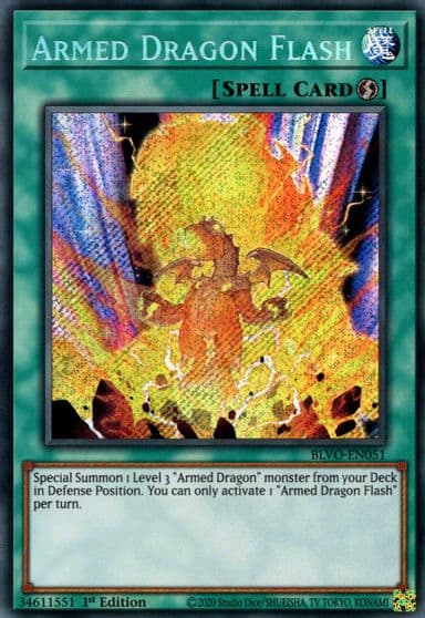 Armed Dragon Flash Blazing Vortex Yu-Gi-Oh! card