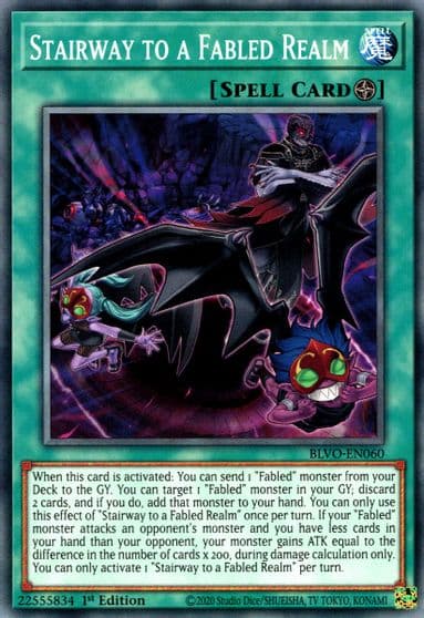 Stairway to a Fabled Realm Blazing Vortex Yu-Gi-Oh! card