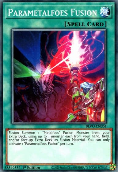 Parametalfoes Fusion Blazing Vortex Yu-Gi-Oh! card