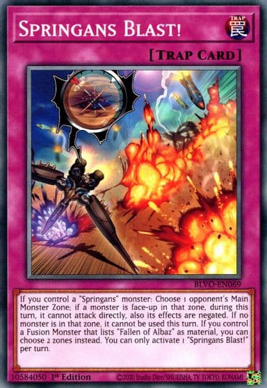 Springans Blast Blazing Vortex Yu-Gi-Oh! card