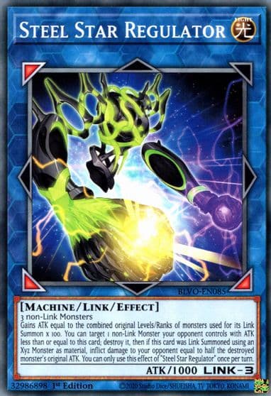 Steel Star Regulator Blazing Vortex Yu-Gi-Oh! card