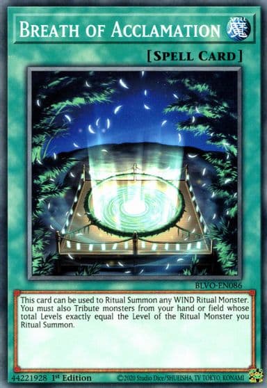 Breath of Acclamation Blazing Vortex Yu-Gi-Oh! card