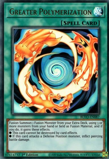 Greater Polymerization Blazing Vortex Yu-Gi-Oh! card