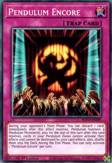 Pendulum Encore Blazing Vortex Yu-Gi-Oh! card