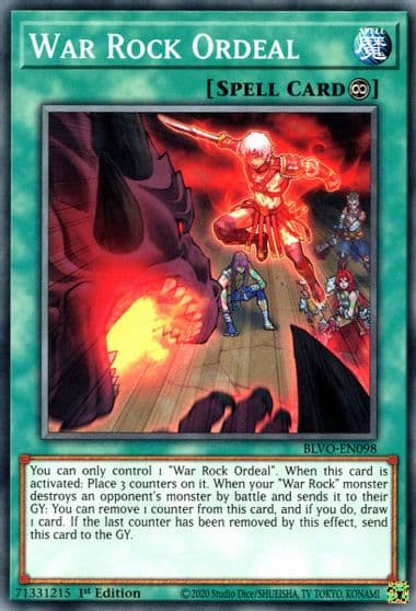 War Rock Ordeal Blazing Vortex Yu-Gi-Oh! card