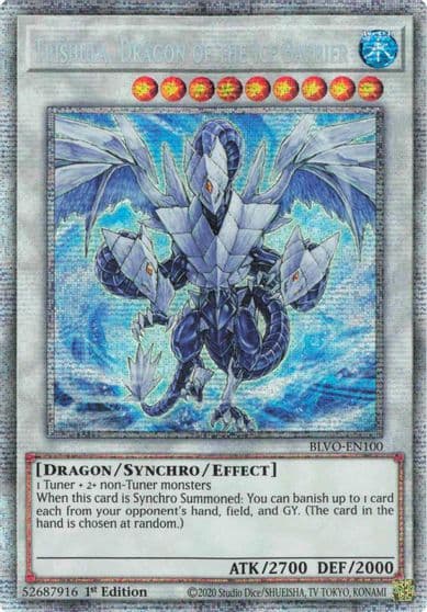Trishula Dragon of the Ice Barrier Starlight Rare Blazing Vortex Yu-Gi-Oh! card