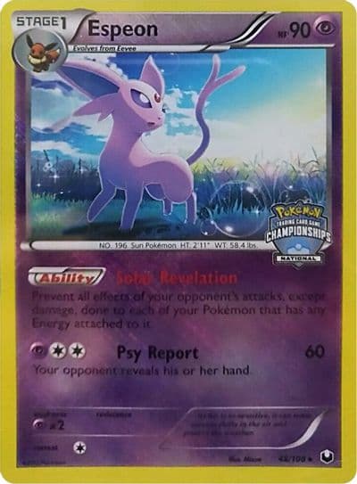 Espeon (National Championships) League & Championship Cards Pokemon card