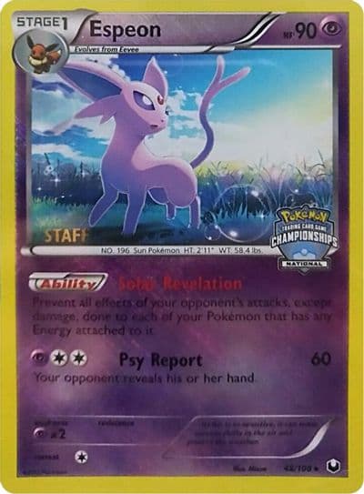 Espeon (National Championships) [Staff] League & Championship Cards Pokemon card