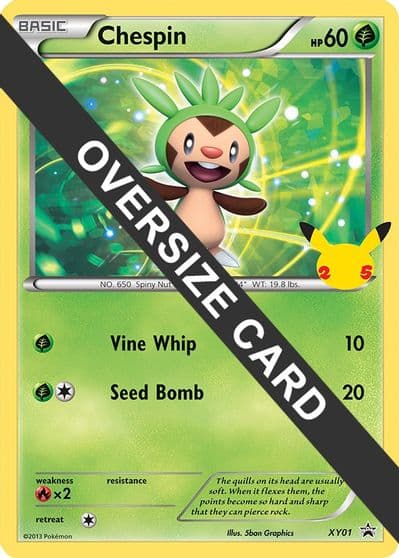 Chespin First Partner Pack Pokemon card