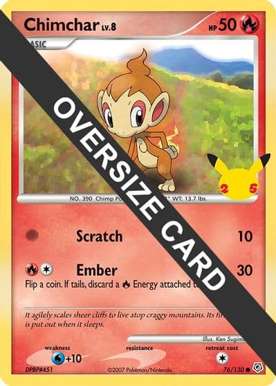 Chimchar First Partner Pack Pokemon card