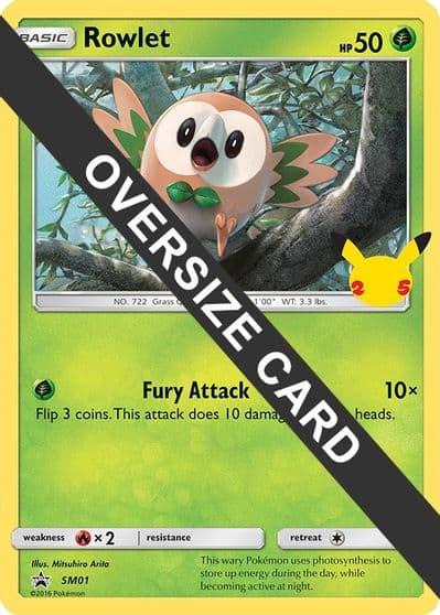 Rowlet First Partner Pack Pokemon card