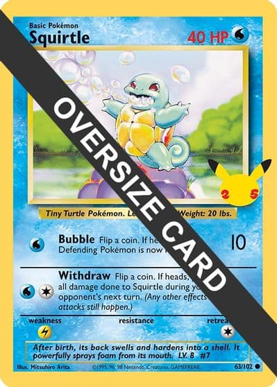 Squirtle First Partner Pack Pokemon card