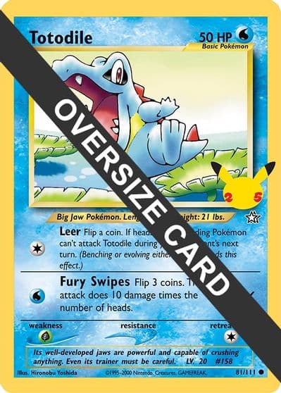 Totodile First Partner Pack Pokemon card