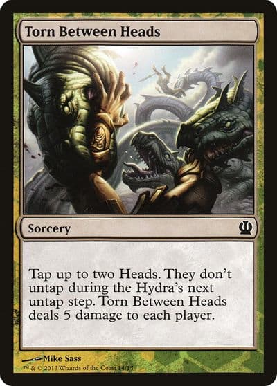 Torn Between Heads Hero's Path Promos Magic card