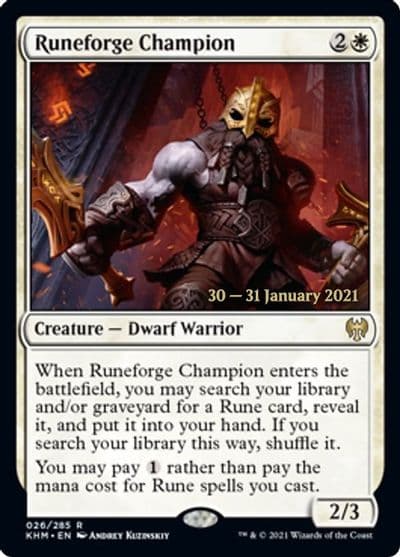 Runeforge Champion Prerelease Cards Magic card