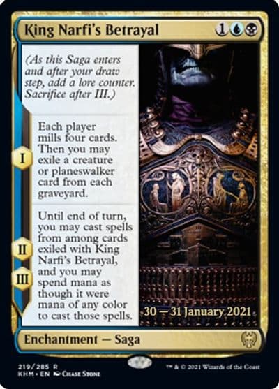 King Narfis Betrayal Prerelease Cards Magic card