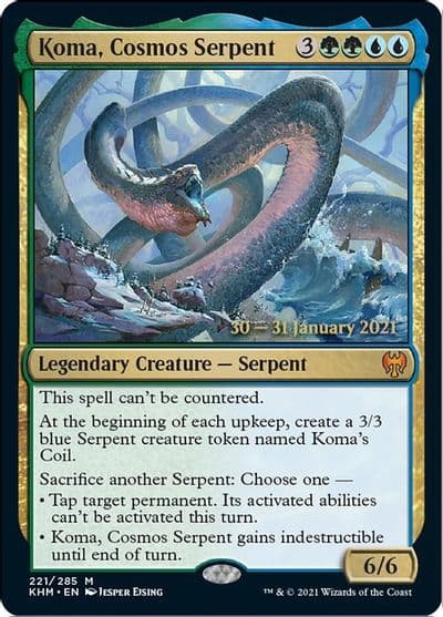 Koma Cosmos Serpent Prerelease Cards Magic card