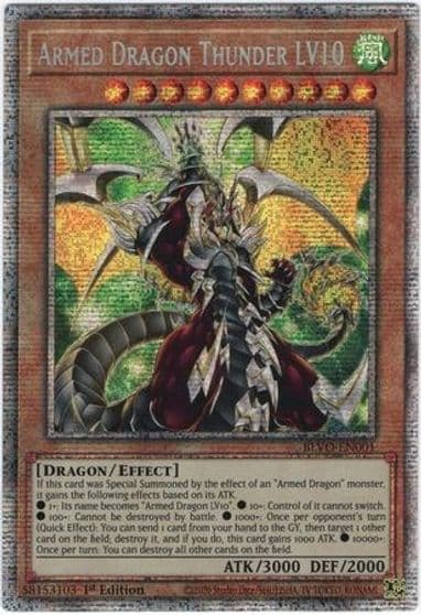 Armed Dragon Thunder LV10 Starlight Rare Blazing Vortex Yu-Gi-Oh! card