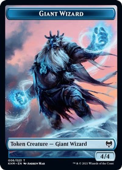 Giant Wizard Token Kaldheim Magic card