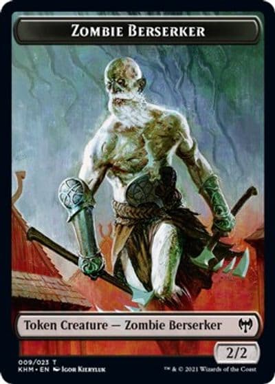 Zombie Berserker Token Kaldheim Magic card