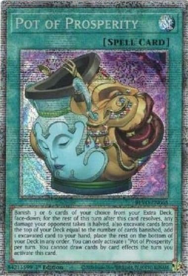 Pot of Prosperity Starlight Rare Blazing Vortex Yu-Gi-Oh! card