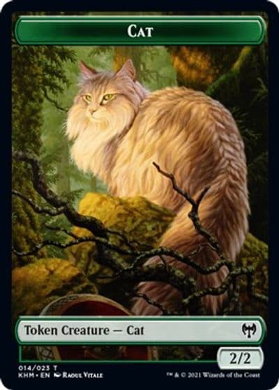 Cat Token Kaldheim Magic card
