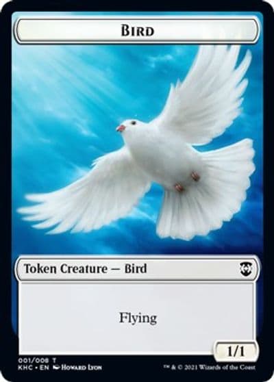 Bird Spirit Double Sided Token Commander: Kaldheim Magic card