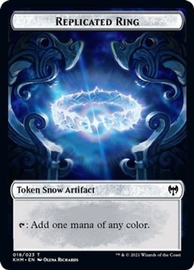 Replicated Ring Thopter Double Sided Token Commander: Kaldheim Magic card