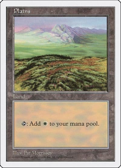 Plains 433 Fifth Edition Magic card