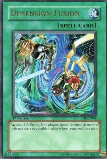 Dimension Fusion Invasion of Chaos Yu-Gi-Oh! card