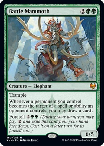 Battle Mammoth Promo Pack: Kaldheim Magic card