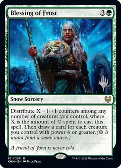 Blessing of Frost Promo Pack: Kaldheim Magic card