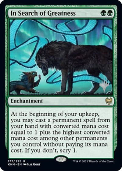 In Search of Greatness Promo Pack: Kaldheim Magic card