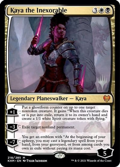 Kaya the Inexorable Promo Pack: Kaldheim Magic card