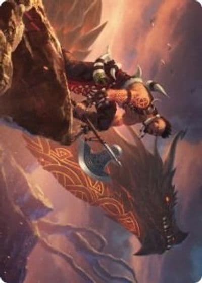 Dragonkin Berserker Art Card Art Series: Kaldheim Magic card