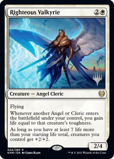 Righteous Valkyrie Promo Pack: Kaldheim Magic card