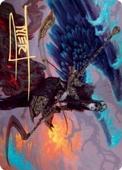 Eradicator Valkyrie Art Card Gold Stamped Signature Art Series: Kaldheim Magic card