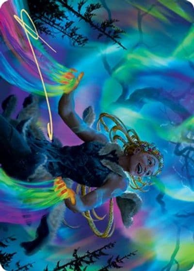 Esika God of the Tree Art Card Gold Stamped Signature Art Series: Kaldheim Magic card
