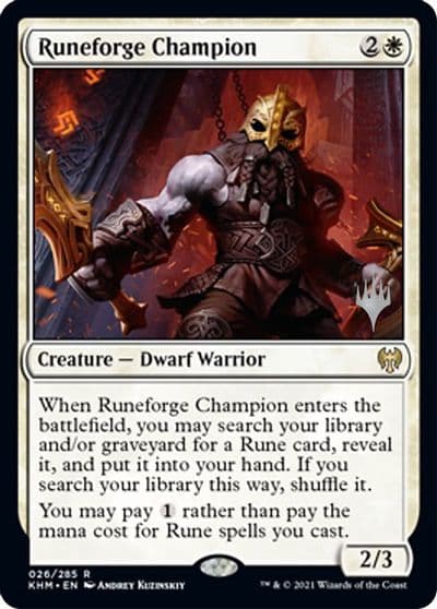 Runeforge Champion Promo Pack: Kaldheim Magic card